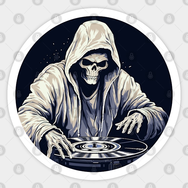 DJ Grim Reaper Sticker by pako-valor